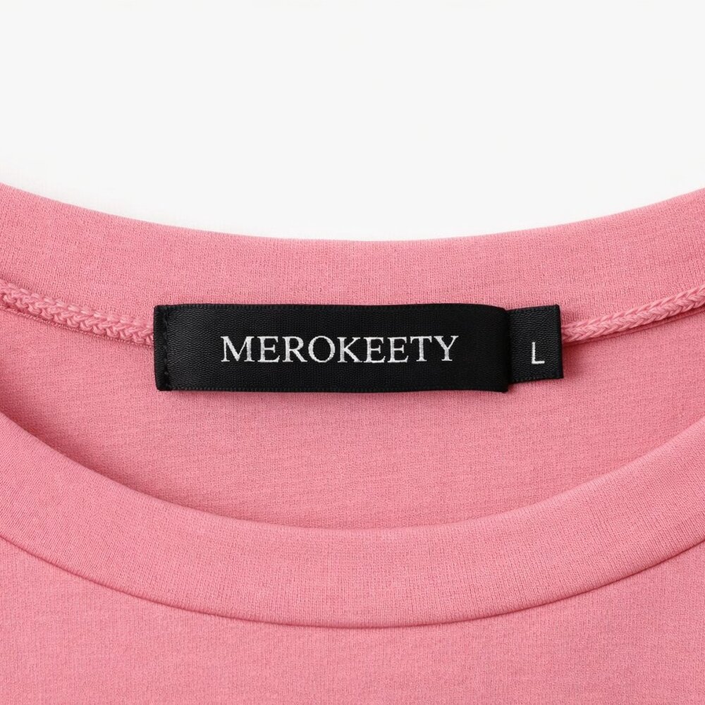 Pink Knot-Detail T-Shirt Dress. Wrap dress - Picture 3 of 6